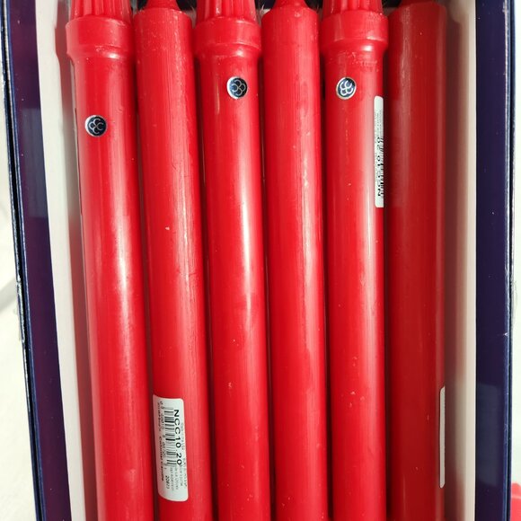 Colonial Candle, Christmas Red 10" Classic Candles, Unscented, Box of 12 NEW - Picture 3 of 7